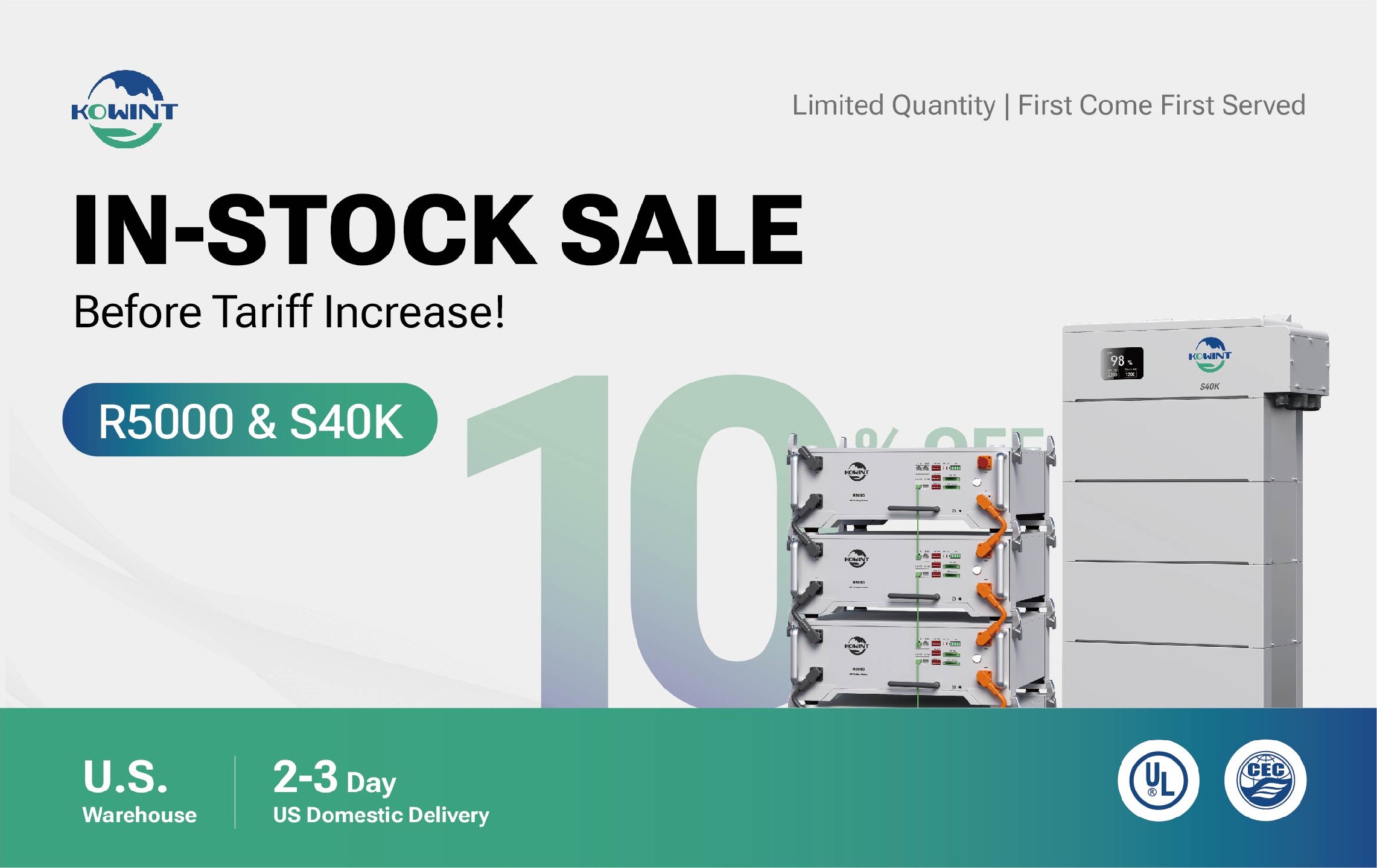 US In-Stock: 10% Off S40K R5000. Lock In Price Before Tariffs.